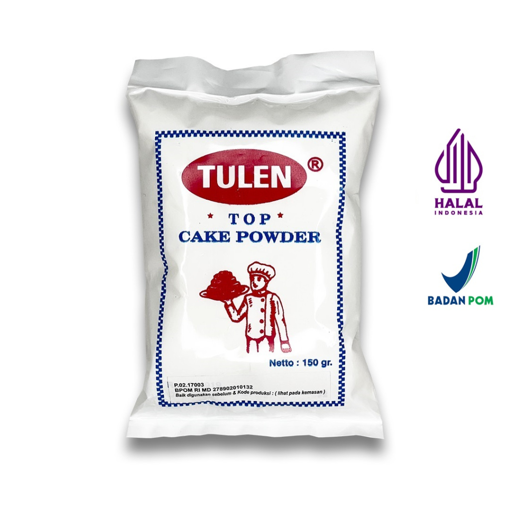 

Perisa Kue / makanan / bahan kue Tepung Tulen Top Cake Powder - BAKER MS ( 150g ) Halal