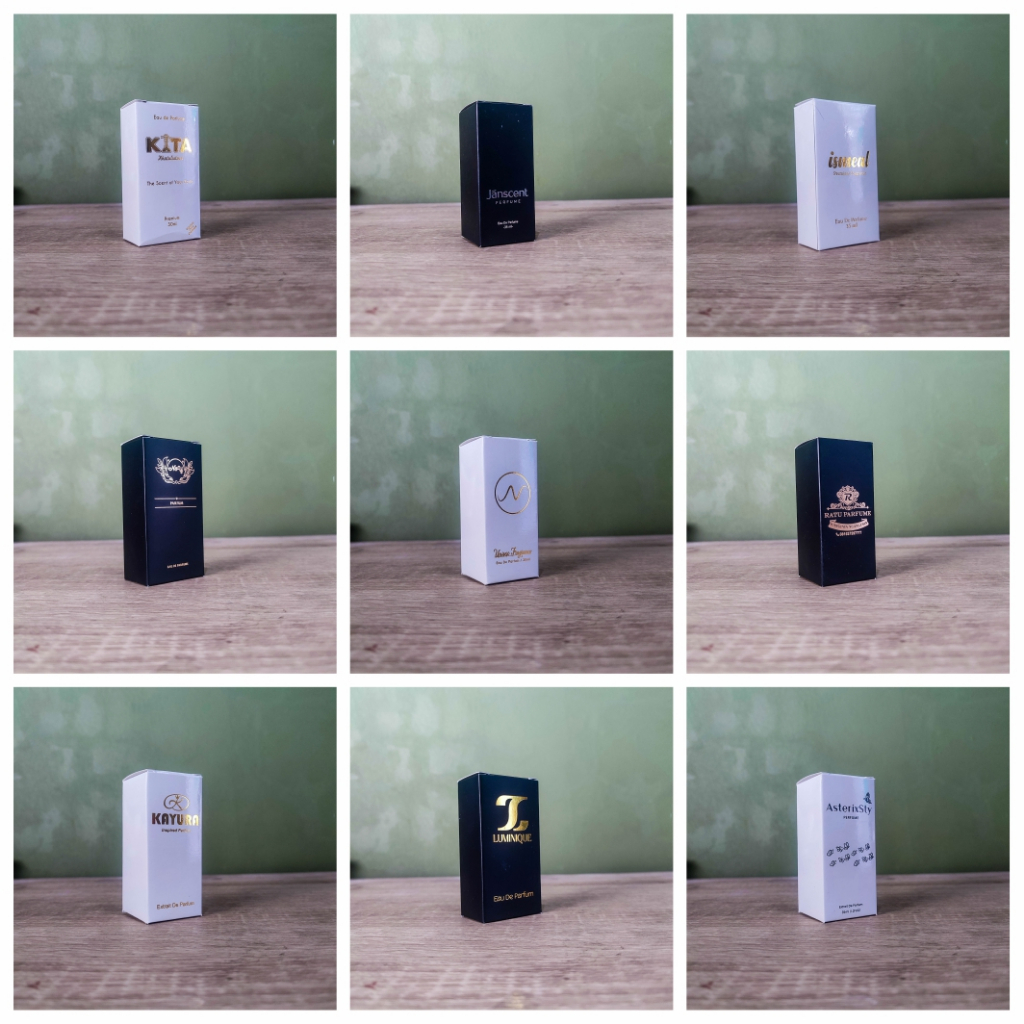 

Custom Logo Hotprint Box parfum kemasan parfum 50ml minim 50pcs