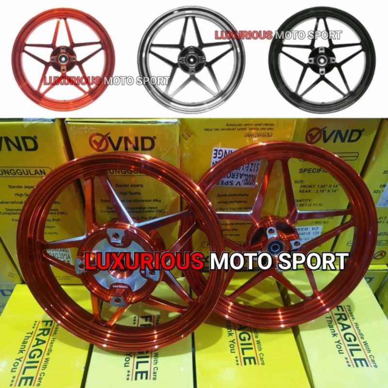velg vnd vspeed vario160 abs pelek bintang vnd vario160 abs velg vnd 185x14 215x14 new vario160 abs 