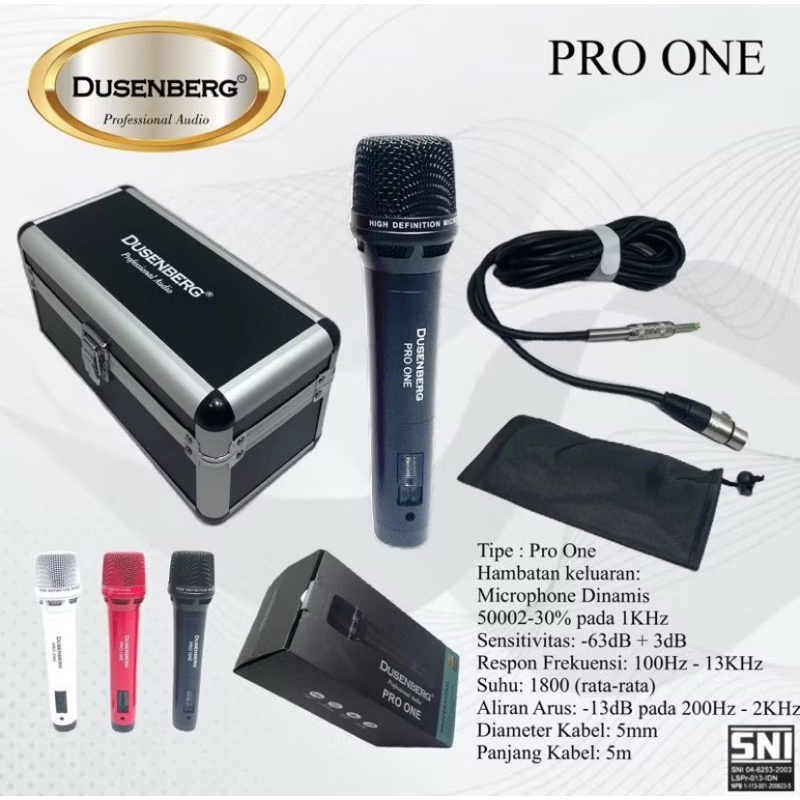 Mic kabel Dusenberg Pro One Microphone Vocal terbaik