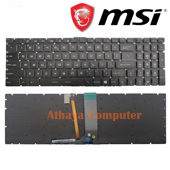 Keyboard MSI GL62M 7RD GL62M 7RDX Gl62M 7RC GL62M 7REX Warna RGB