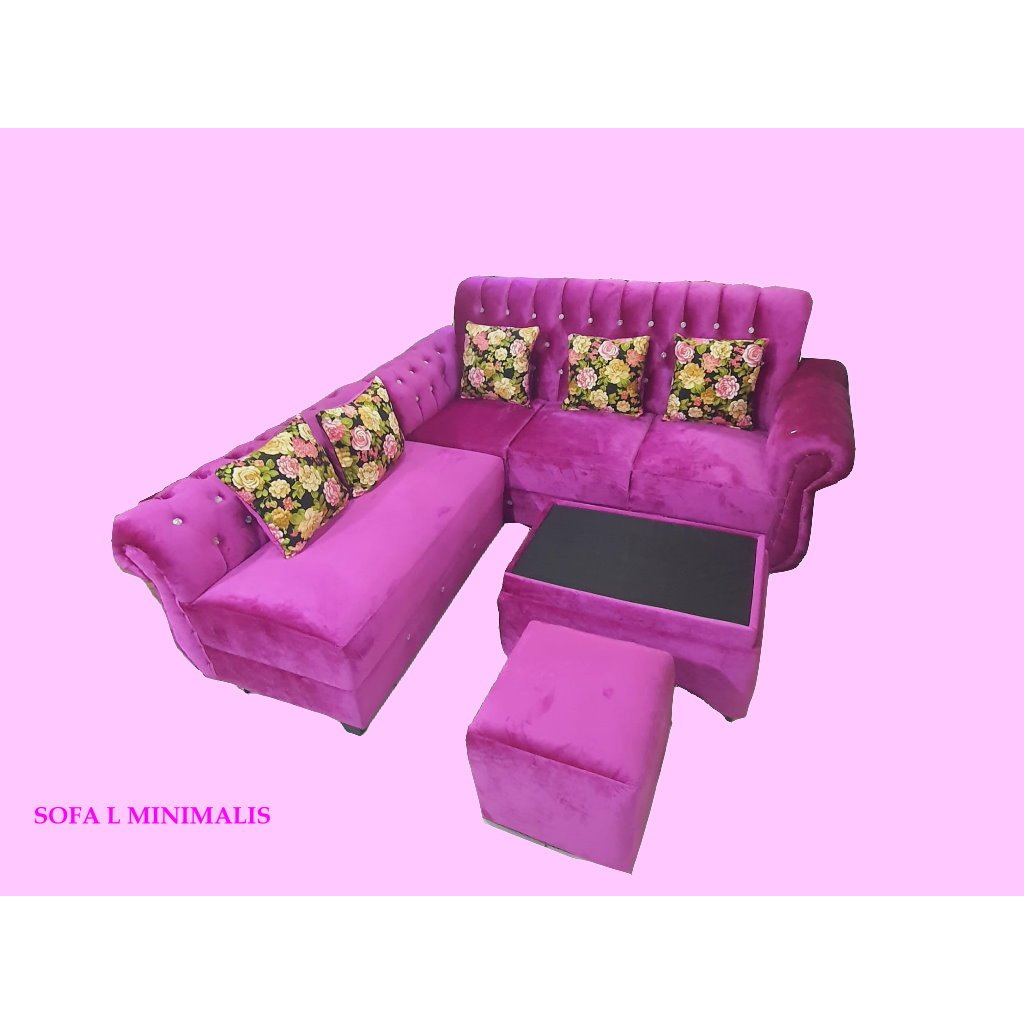 sofa L minimalis