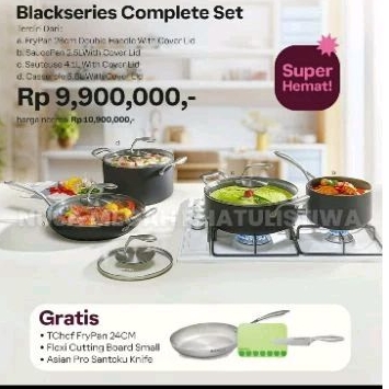 T chef black series l Alat masak premium l Tupperwarel teknologi German l istimewal