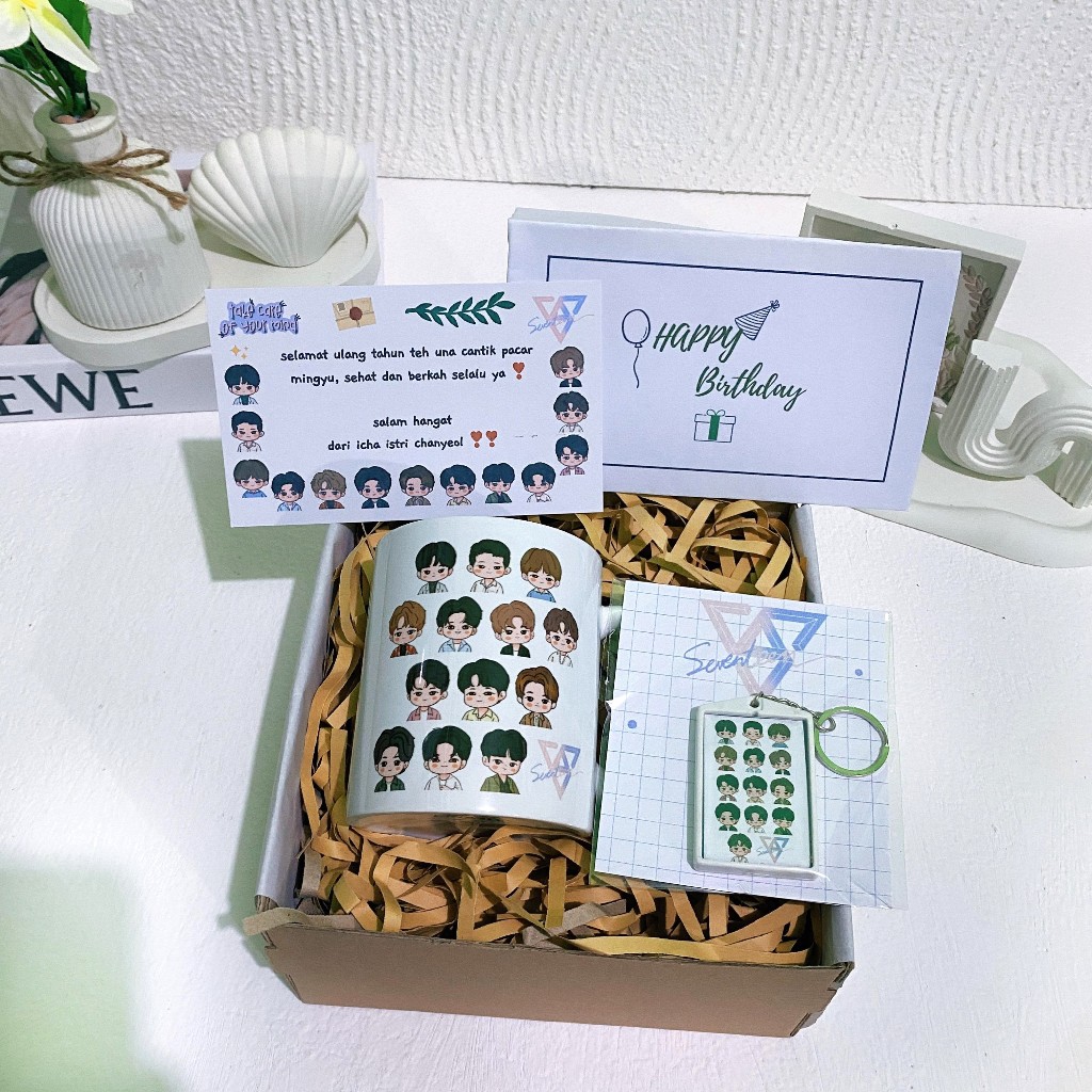 Hampers Mug SEVENTEEN / Kado Ulang Tahun SEVENTEEN / Hampers KPOP by Gifttale
