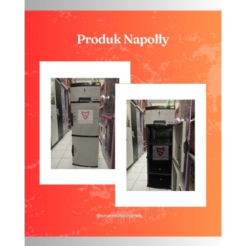 {SINARMULYA17} LEMARI PLASTIK NAPOLY CLC-55L K3 LEMARI PLASTIK NAPOLY MURAH LEMARI PLASTIK NAPOLY RO