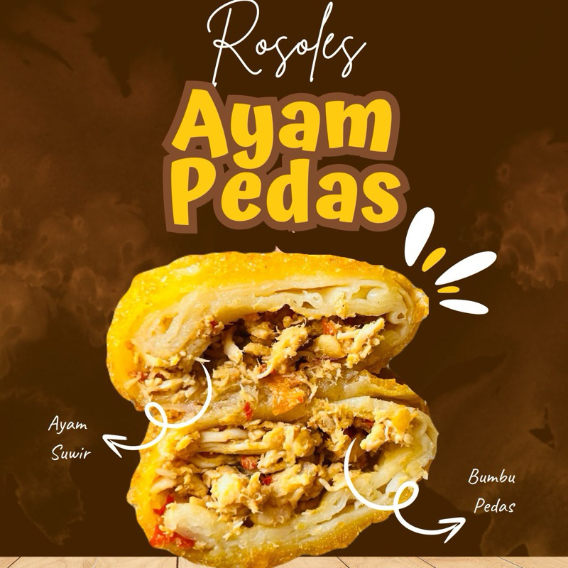 

Risoles Ayam Suwir Pedas Frozen isi 6pcs