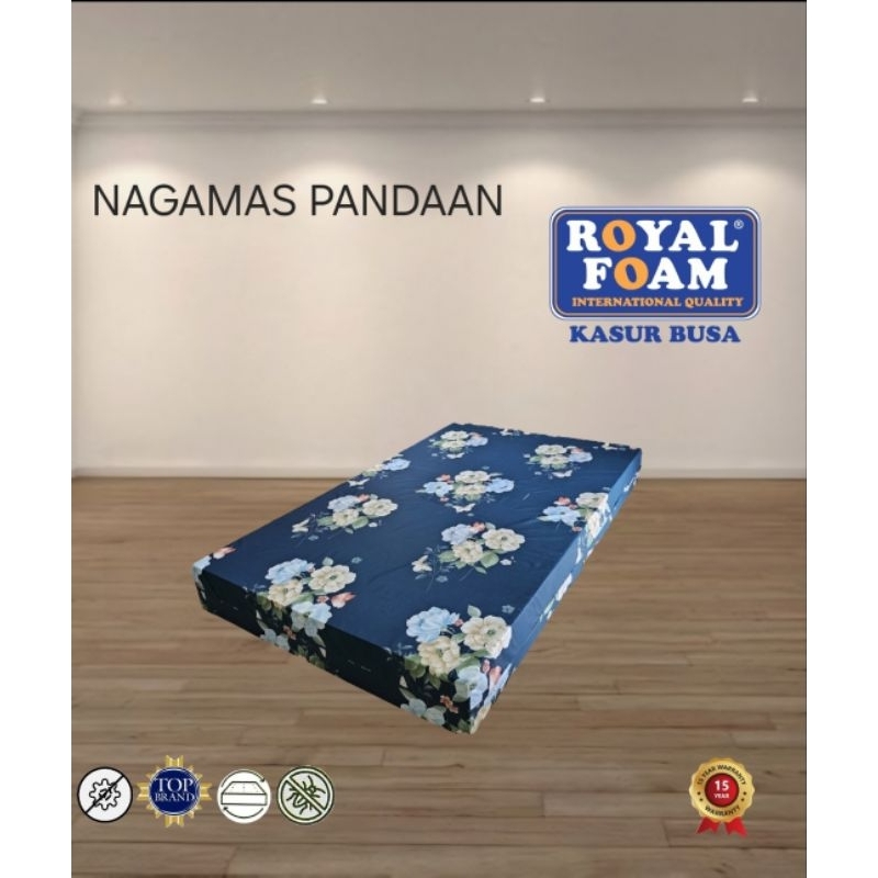 Kasur Busa Cover ROYAL FOAM ukuran 90x200x10cm—30cm ORI 1000%
