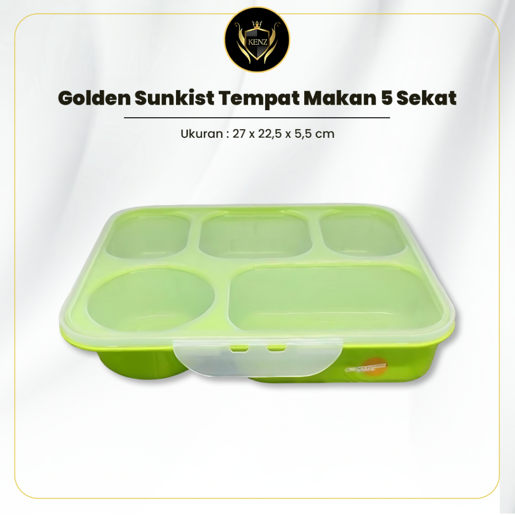 Tempat Makan Kotak Nasi Catering Box Food Tray Stainless Lunch Box Set Tebal + Tutup Plastik Food Gr