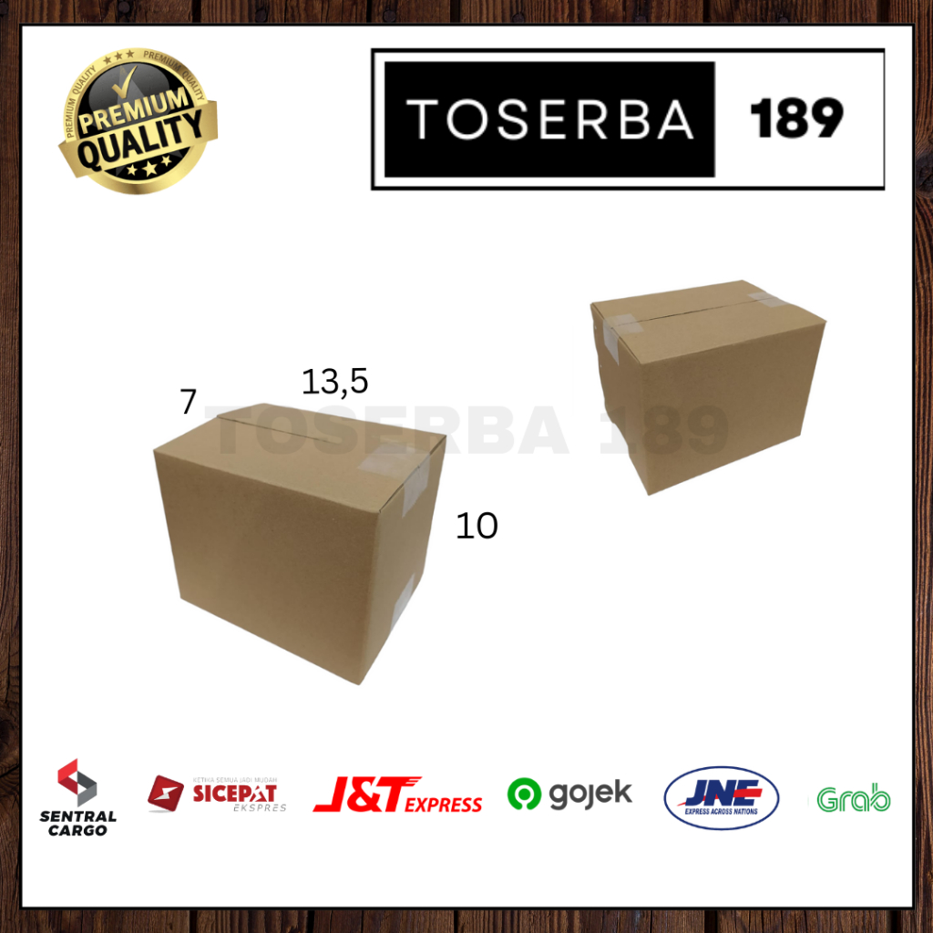 

Kotak kardus box packing uk 13,5x7x10 SHEET POLOS