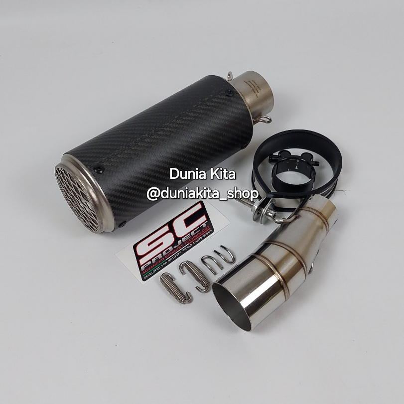 Knalpot SC Project CRT Carbon Ninja 250FI Z250 250SL Mono Slip On