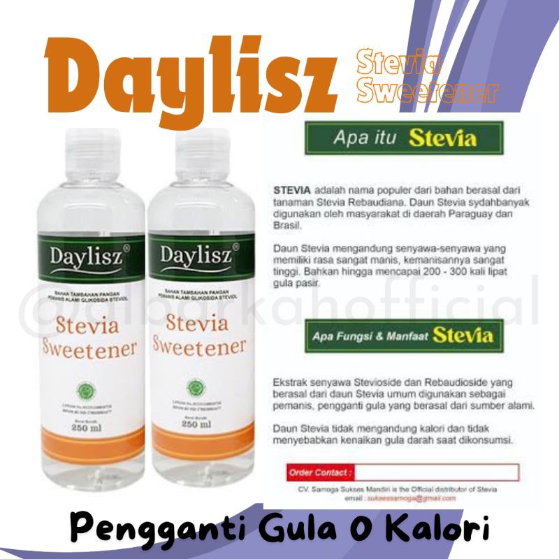

Daylisz pemanis cair alami terbaik ekstrak daun stevia 0 Kalori 250ml pencegah diabetes.