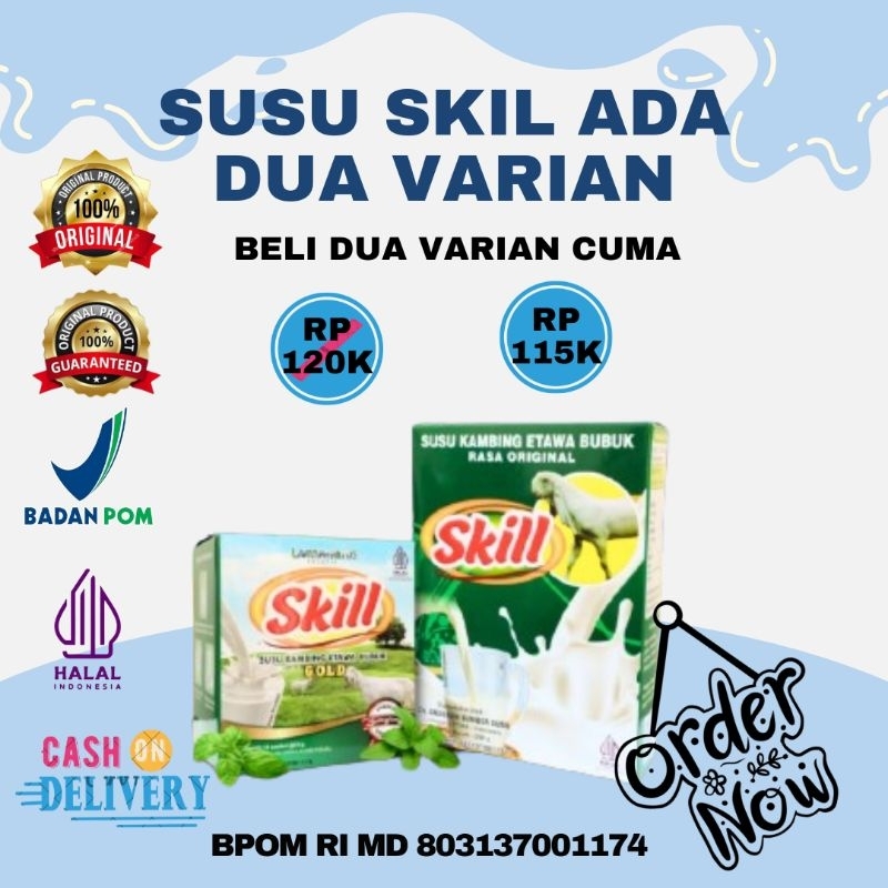 

susu skil 2 varian 250 gram dan 25 gram