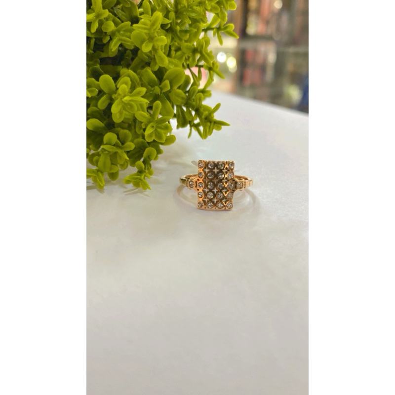 Cincin Titanium Persegi