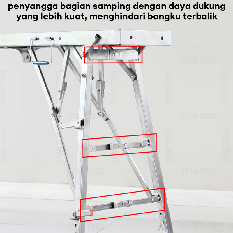 RB Alat Cat Scaffolding Steger Perancah Premium Perancah Baru Tangga Lipat