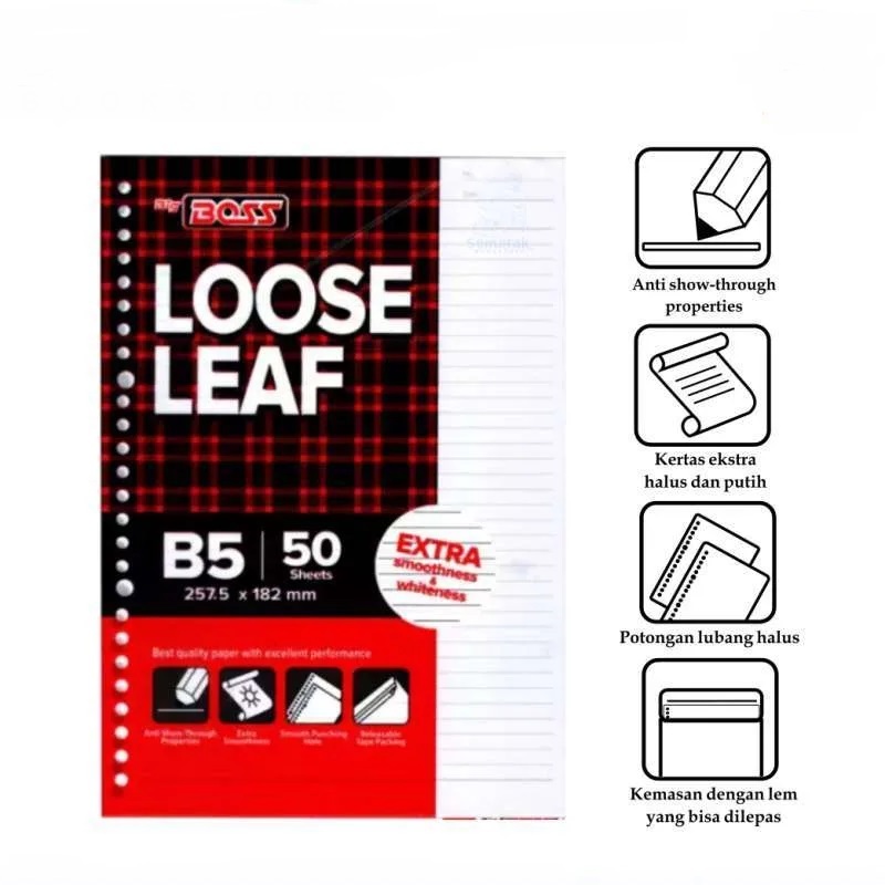 

Loose Leaf / Isi Binder Big Boss B5 50 sheet