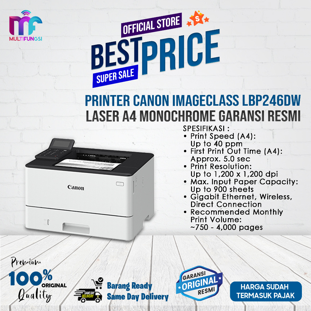 Canon imageCLASS LBP246DW Printer Laser Monokrom