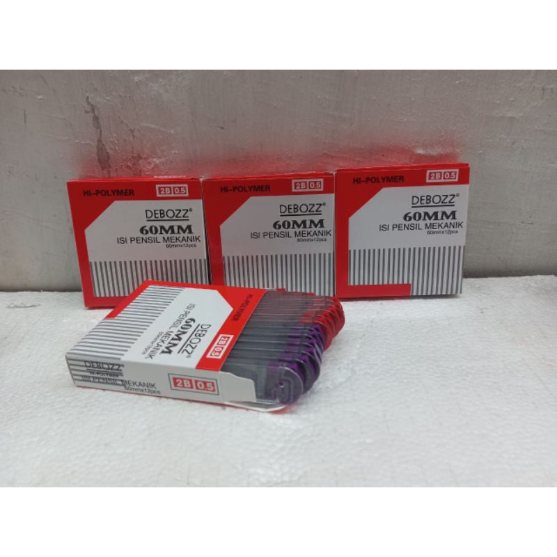 

(1pak)Isi Pensil Mekanik 0,5 Debozz/ Isi pensil debozz 60mm