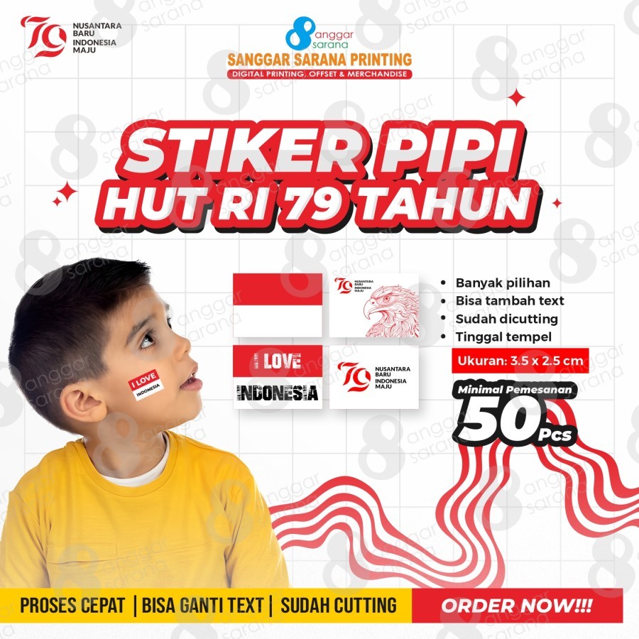 

STIKER PIPI MERAH PUTIH / STIKER KEMERDEKAAN MIN.50PCS