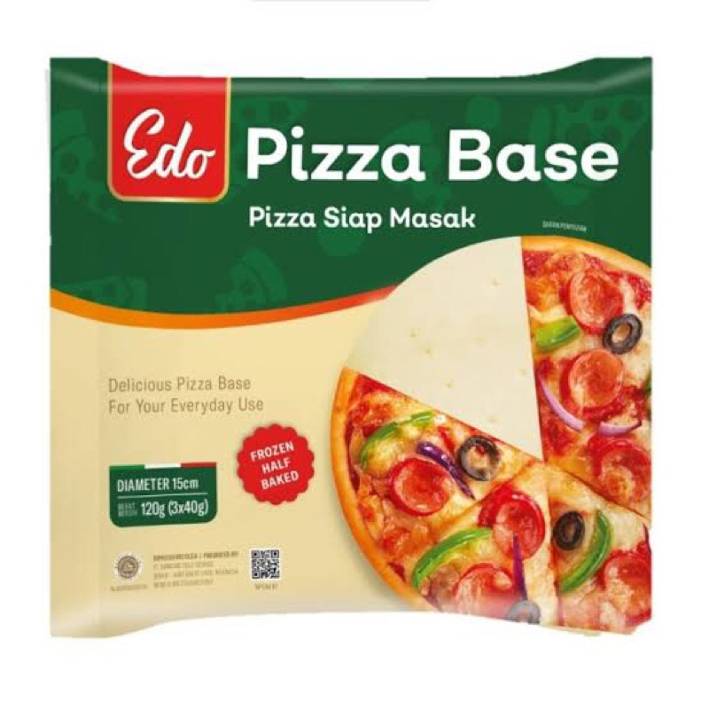 

Edo pizza base Pizza instant siap masak 120g