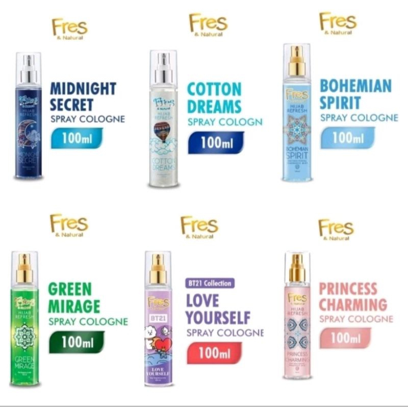 FRESH & NATURAL SPRAY COLOGNE 100 ml