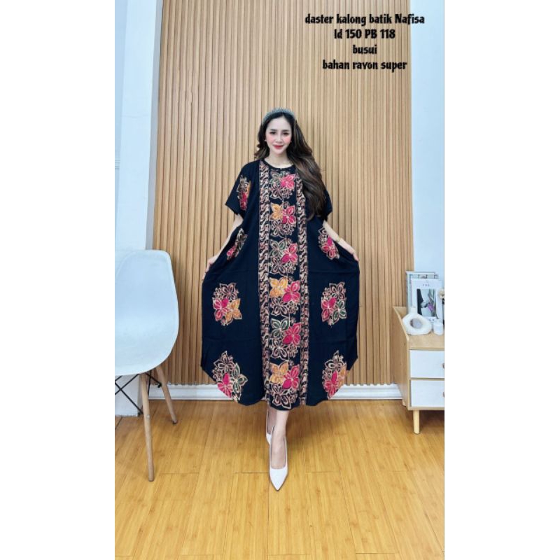 DASTER JUMBO BUSUI LD 140 KAIN TEBAL BATIK CAP PEKALONGAN