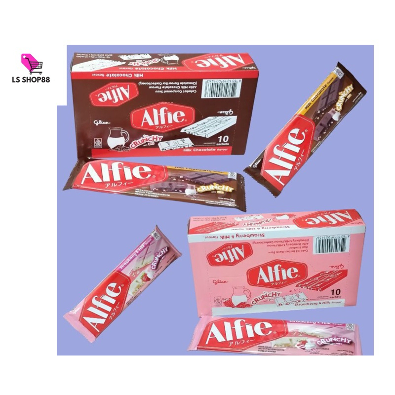 

Glico ALFIE Chocolate Biskuit Bar Box 10 x 31 gr