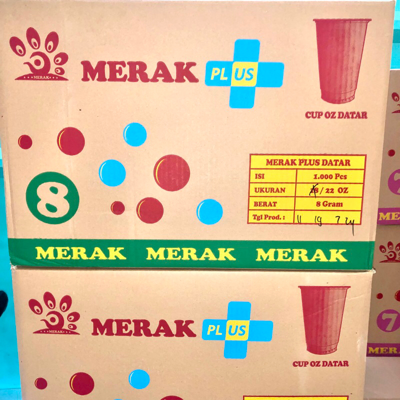 Cup 22oz 8gr Datar & Oval Merak Unggul