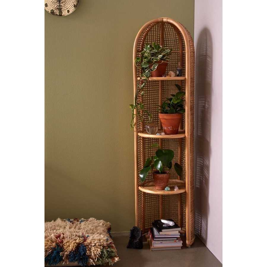 OLIVER RAK POJOK JATI ROTAN MINIMALIS RAK POJOK KEKINIAN Benwood