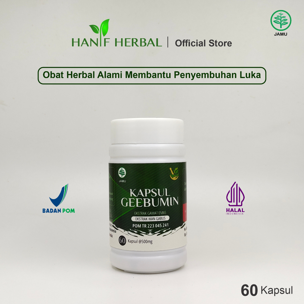Kapsul GEEBUMIN Ekstrak Ikan Gabus Dan Gamat Emas Membantu Memelihara Kesehatan