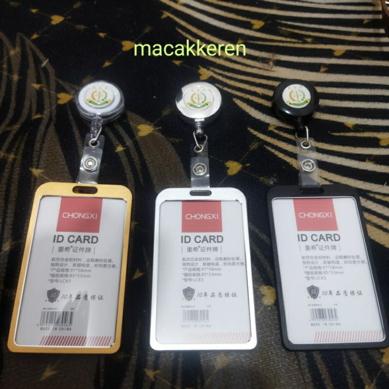 

Nametag Jaksa Card Holder yoyo Premium Bahan Aluminium - KEJAKSAAN - PERADI