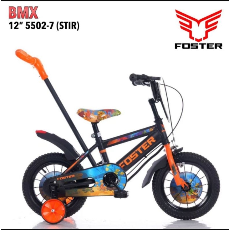 SEPEDA ANAK BMX 12 INCH BAN POMPA ADA DORONGAN HUNTER TANGO TERMURAH BUKAN WIMCYCLE PASIFIC TANGO UN