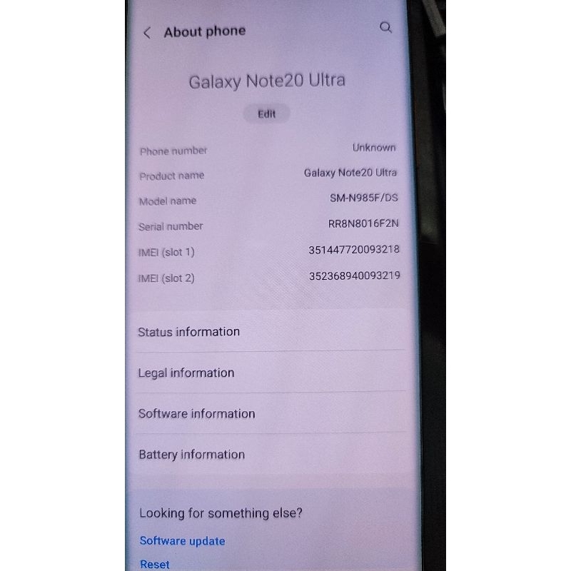 DI jual cepat Samsung galaxy note S20 ultra second murah meriah / handphone / samsung / ram 8/256 mu