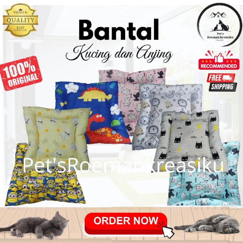 bantal kucing 43x43cm#bantal hewan murah#bantal hewan empuk
