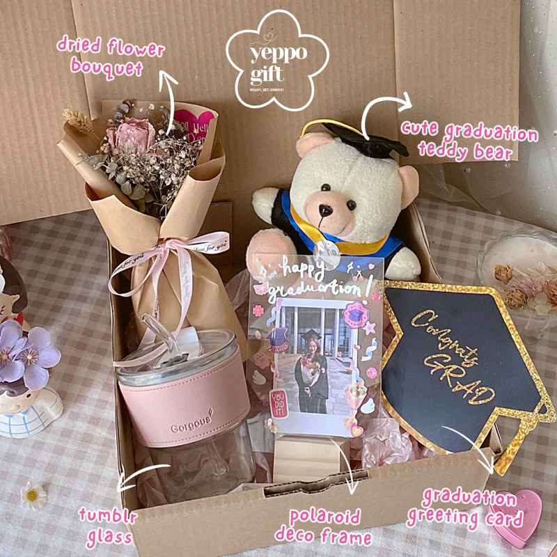 Gift Box Wisuda Pacar Wanita | Kado wisuda cewek | Hadiah Wisuda Cewek | Hadiah kelulusan wanita
