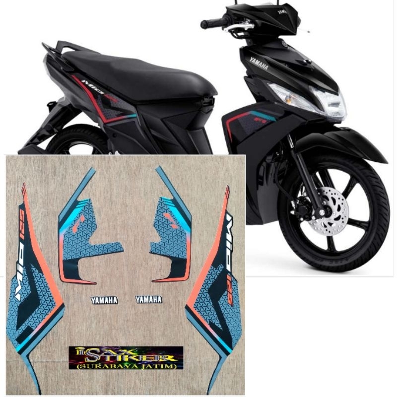 Striping Original Yamaha Mio M3 FI Hitam tahun 2020 2021