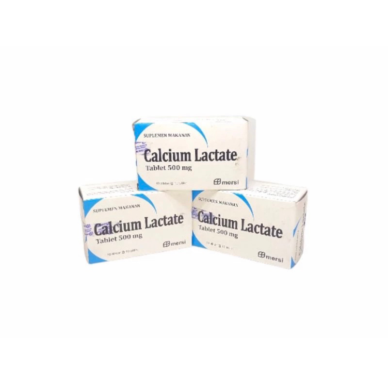 Calcium Lactate 500 Mg Tablet Blister Mersi