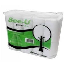 TISUE SEE U NON CORE / Tissue SEE-U Bathroom Coreless / Tisu Roll / Tisu Gulung isi 10 Roll / See U 