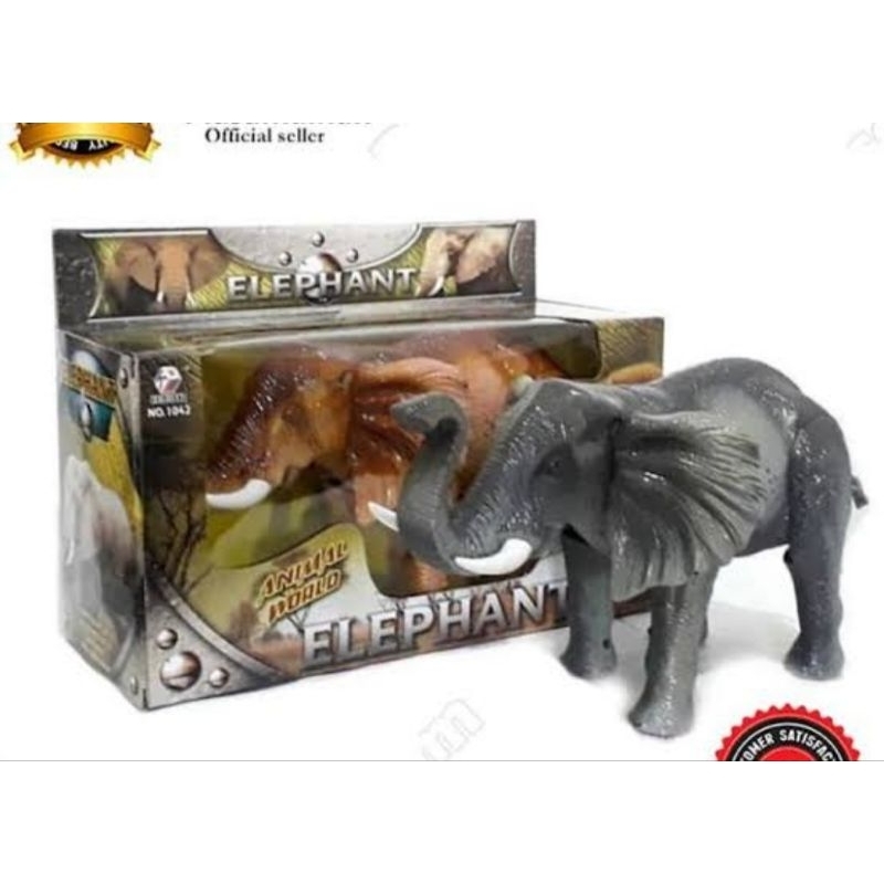 (BESAR) MAINAN GAJAH JALAN SUARA ELEPHANT WORLD