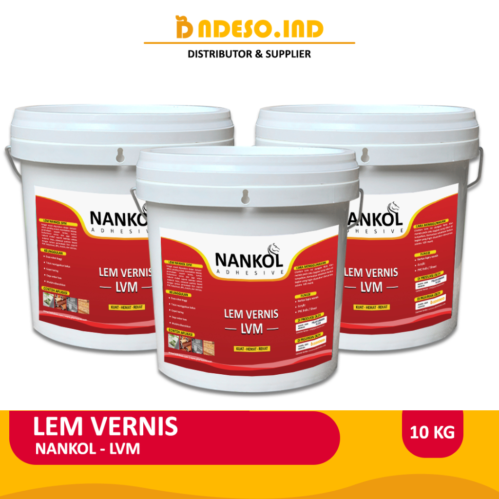 Lem Vernis - Lem PVC Sheet - Nankol LVM - 10KG