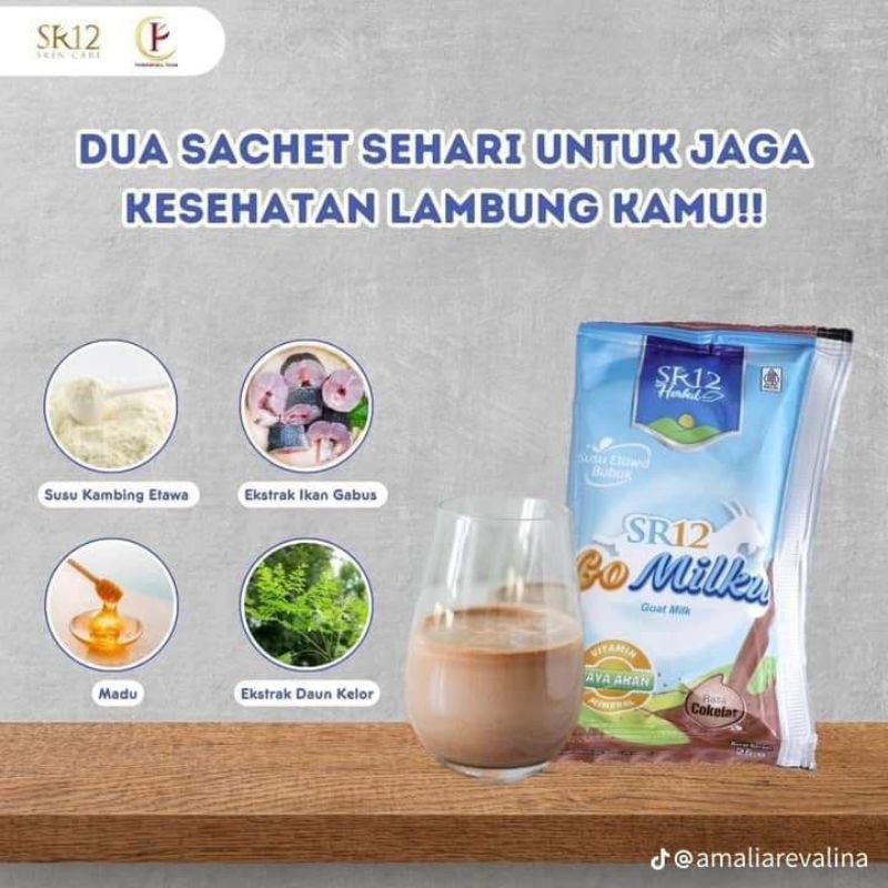

GOMILKU SR12 SUSU KAMBING/SUSU KAMBING ETAWA KUALITAS PREMIUM/GOAT MILK TANPA GULA BPOM
