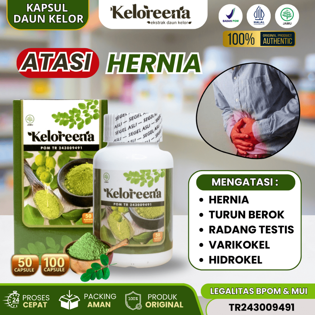 Obat Hernia, Obat Hernia Usus Turun, Obat Varikokel, Obat Buah Zakar Bengkak Sebelah, Obat Turun Ber