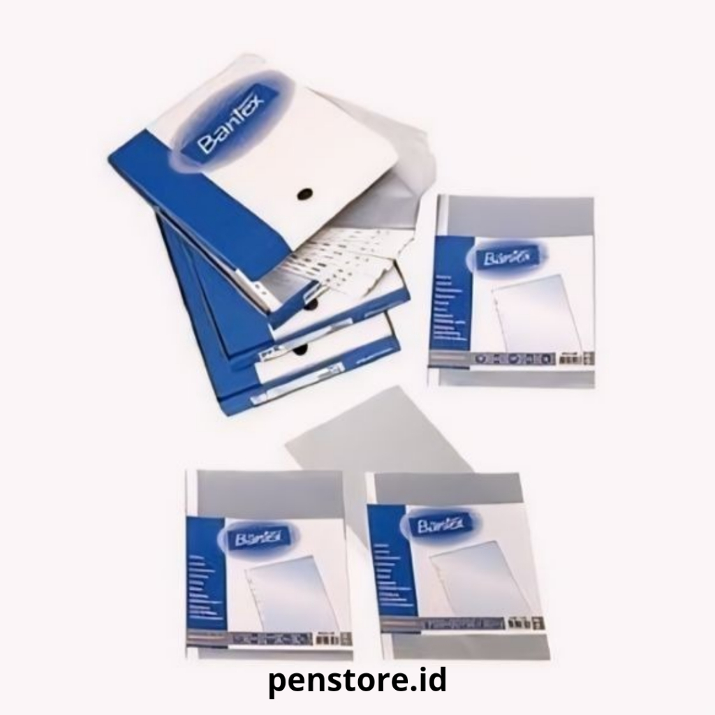 

(Pack = 100 lembar) PP Pocket BANTEX 2040 A4 Isi 100 - Sheet Protector Clear