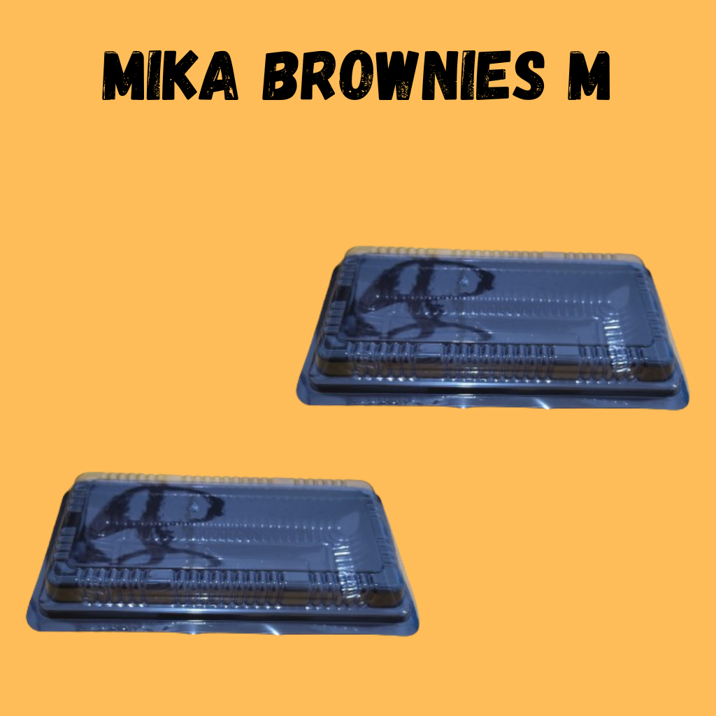 Mika Kue Brownies Tebal / Box mika brownies / kotak brownies - SIZE M