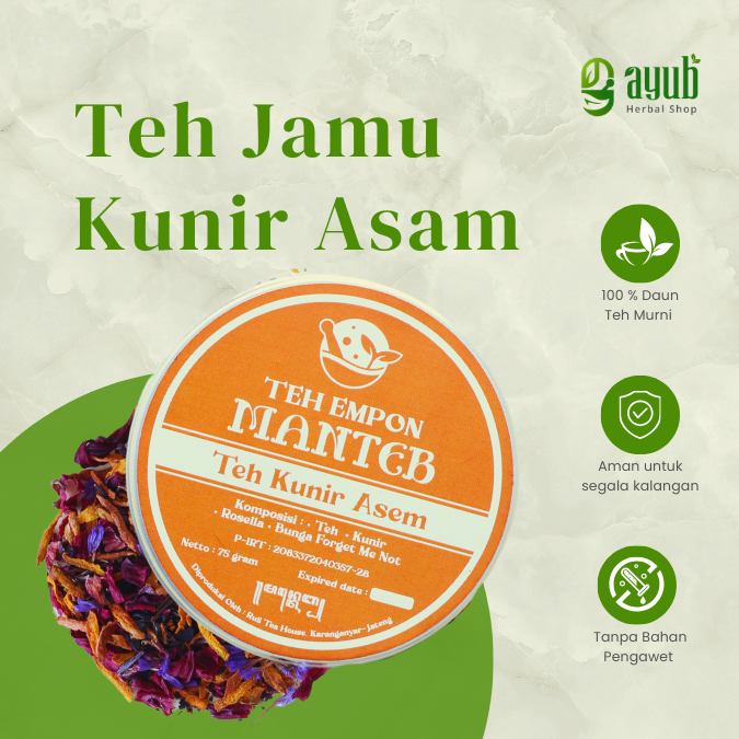 

Teh Jamu Kunyit Asam/Teh Kesehatan 100% Herbal Alami