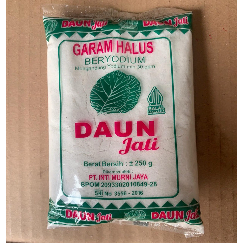 

Garam halus beryodium garam daun jati 250g