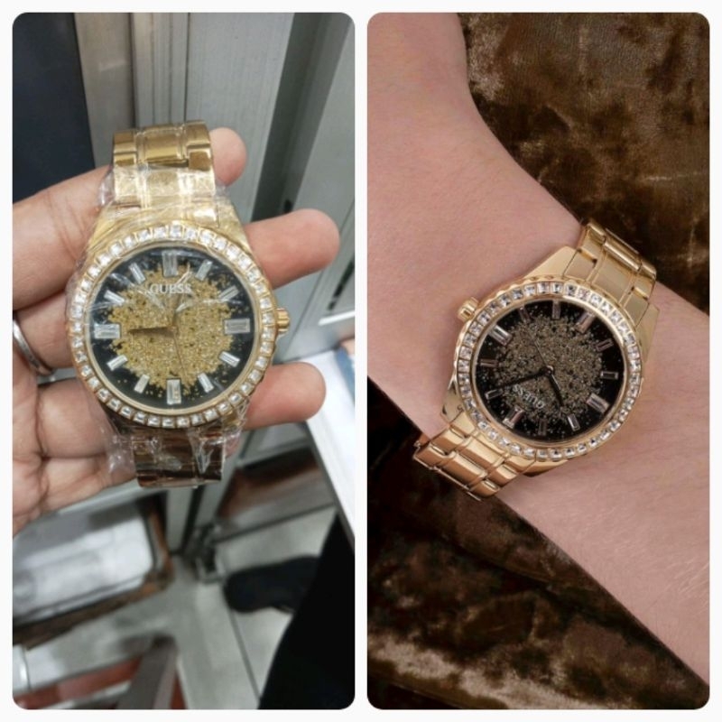 Jam Guess GW0405L2 Guess gold wanita terbaru original fullset garansi