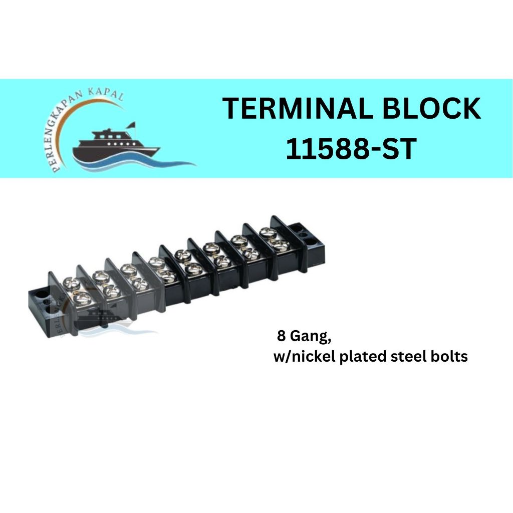 Terminal block 8 gang 11588-ST / terminal blok marine 8 gang AAA 11588-ST