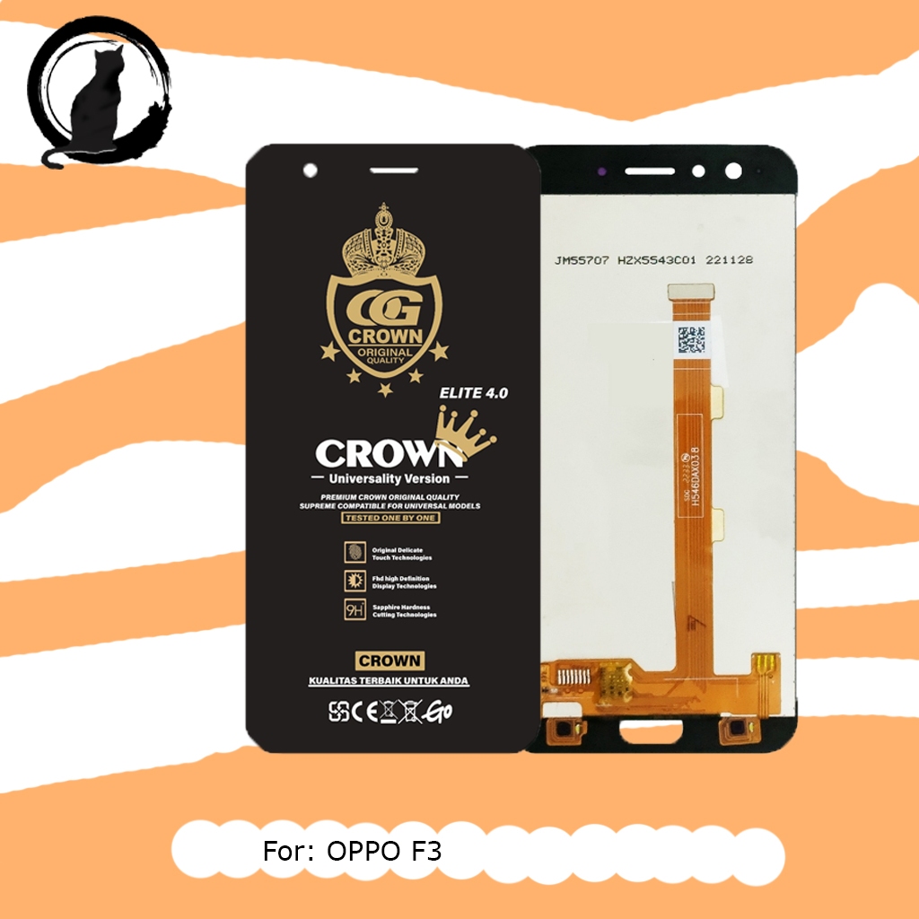 LCD OPPO F3 - OPPO F3 ORIGINAL LCD TOUCHSCREEN 1SET COMPLETE FULLSET