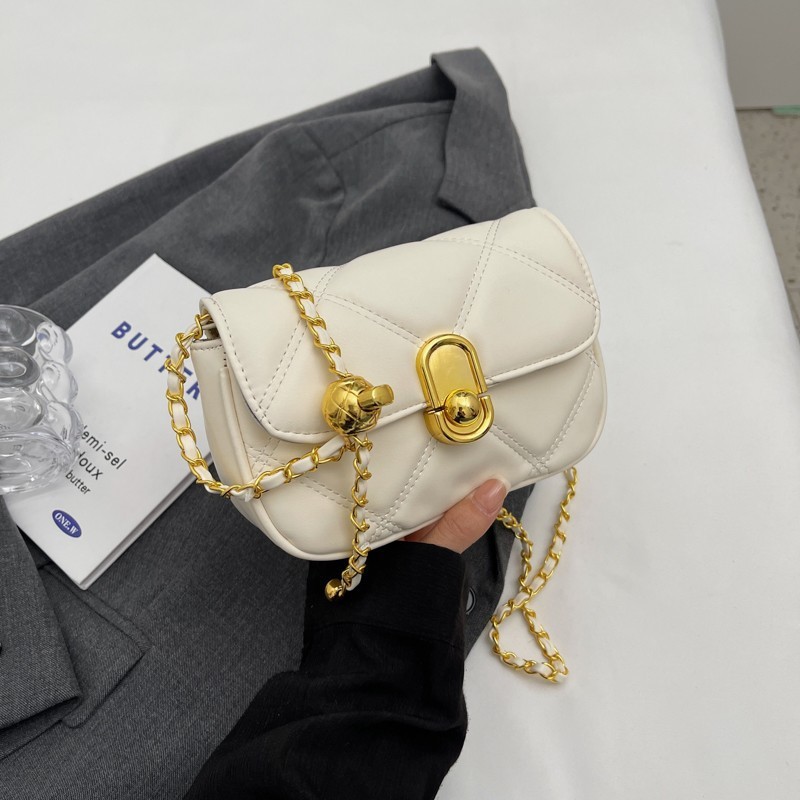 Tas Wanita Terbaru Tas HP Viral Tas Selempang Wanita Tali Rantai Tas Kondangan Cewek Kulit Sintetis 