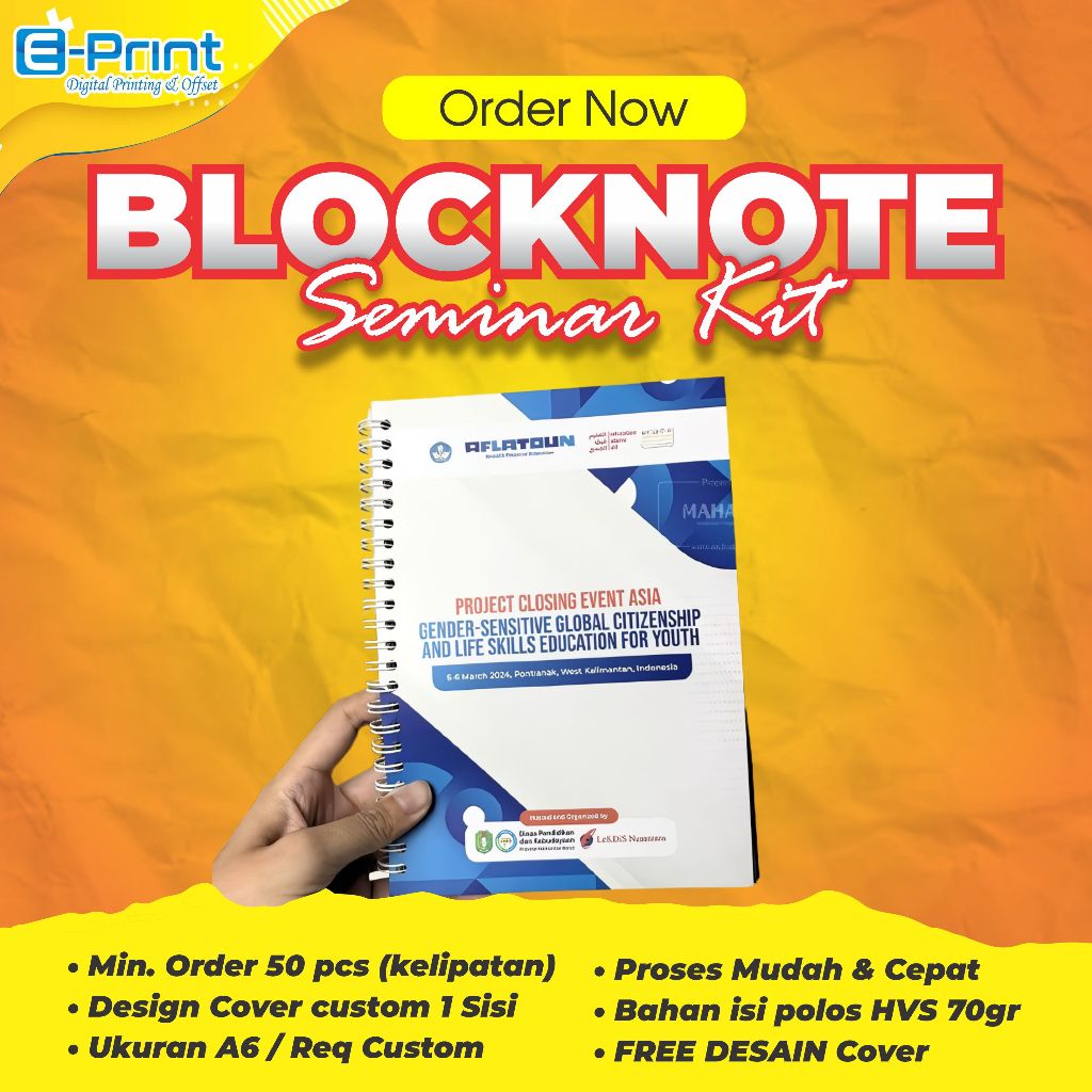 

NOTEPAD/ BLOCKNOTE COVER FREE DESAIN Softcover